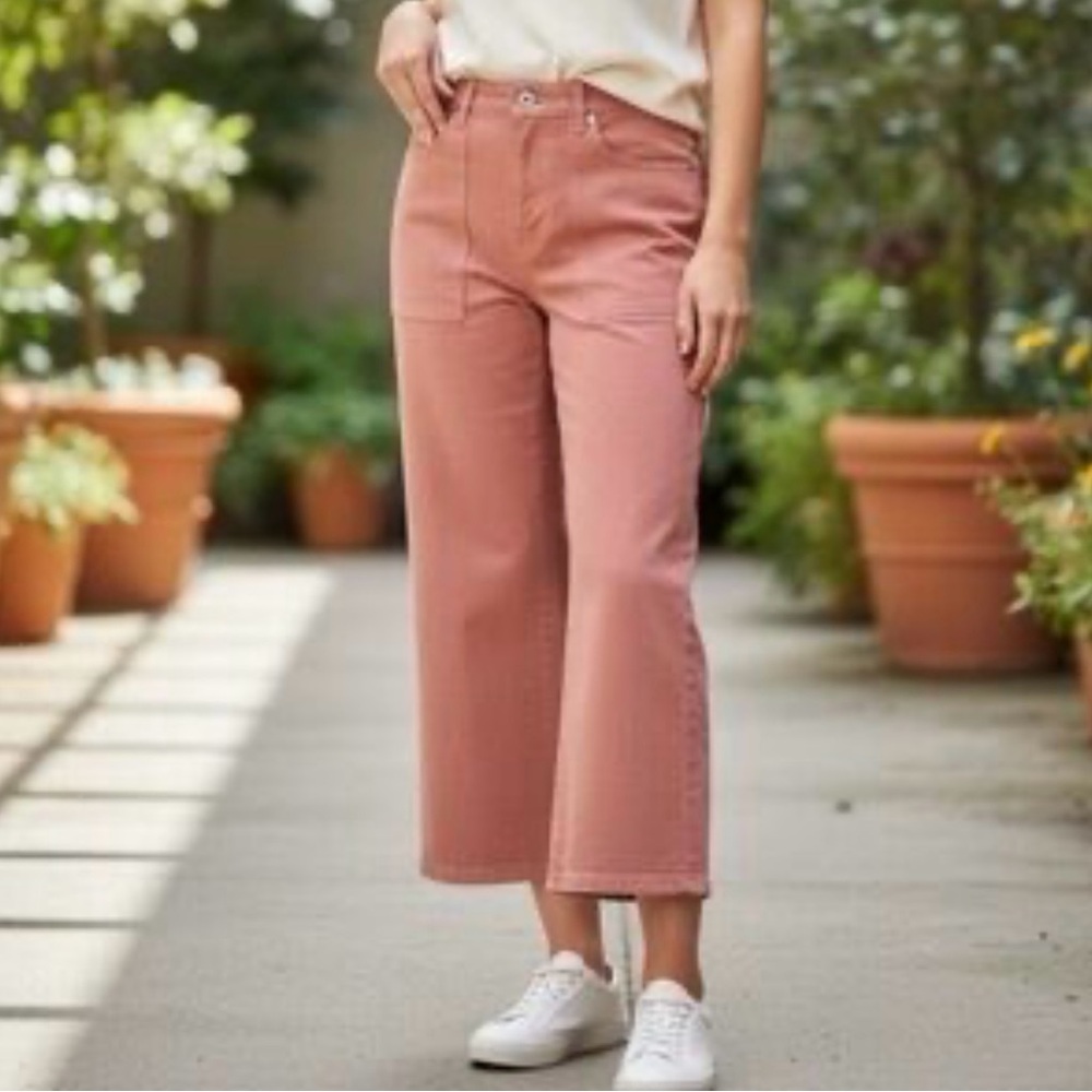 NWT Joie Women’s Size 26 Guava Shelly High Rise Utility Jeans